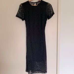 Material Girl Black Lace Dress